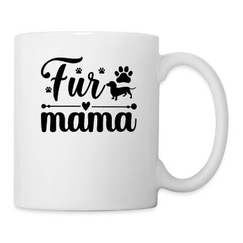 Fell-Mama - Tasse - Weiß - Rechts