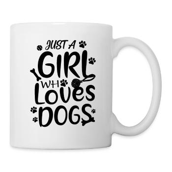 JUST A GIRL WHO LOVES DOGS - Mug - white - Right