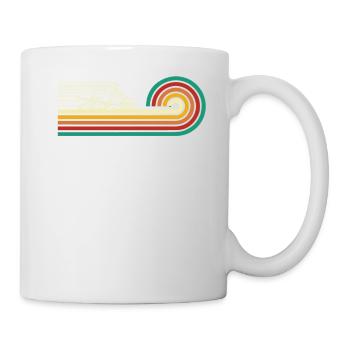 Super schnelles Schneemobil im Retro Style - Tasse - Weiß - Rechts