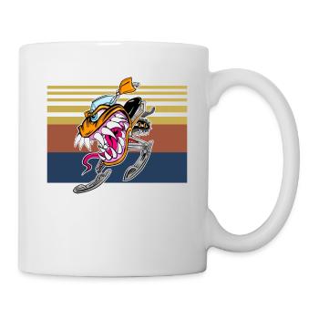 I Bang Ditches Schneemobil braust über Gräben - Tasse - Weiß - Rechts