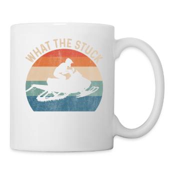 What the Stuck mit dem Schneemobil stecken bleiben - Tasse - Weiß - Rechts