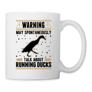 May spontaneously talk about Running Ducks - Mug - white - Right