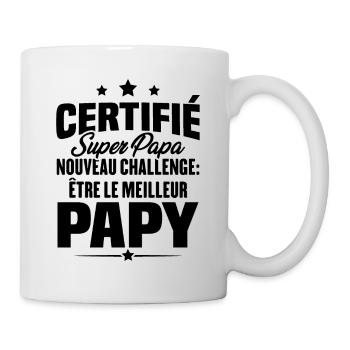 Cadeau nouveau challenge être le meilleur papy - Mug blanc - blanc - Droite