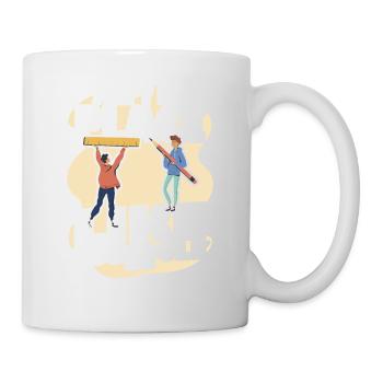 L’école est géniale dire les enfants - Mug blanc - blanc - Droite