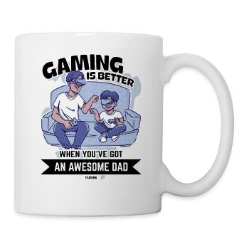 Father Papa Son Child Father's Day Gift - Mug - white - Right