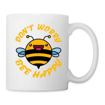 Don't Worry Bee Happy 32 - Mug - white - Right