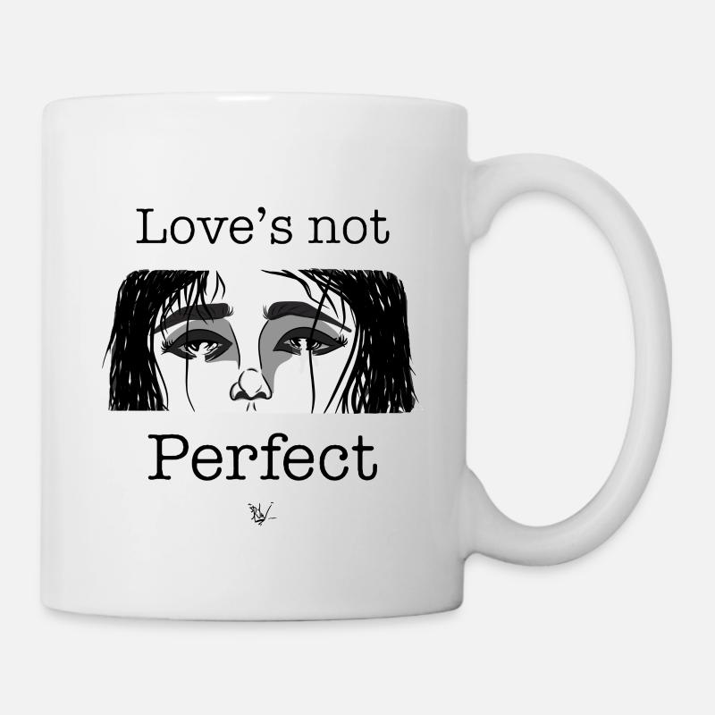 Love’s not perfect. - Mug - white