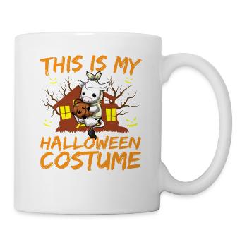 Animal effrayant et effrayant C’est mon costume d’Halloween - Mug blanc - blanc - Droite