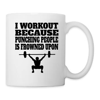 Bodybuilder Fitness Strength Training Athletes Muscle - Mug - white - Right