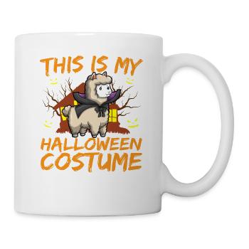 Animal effrayant et effrayant C’est mon costume d’Halloween - Mug blanc - blanc - Droite