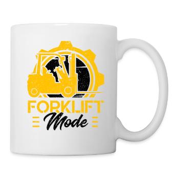 Forklift Driver Forklift Mode Gift - Mug - white - Right