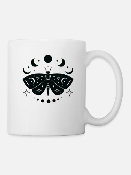 Himmlischer Schmetterling Mystischer - Tasse - Weiß