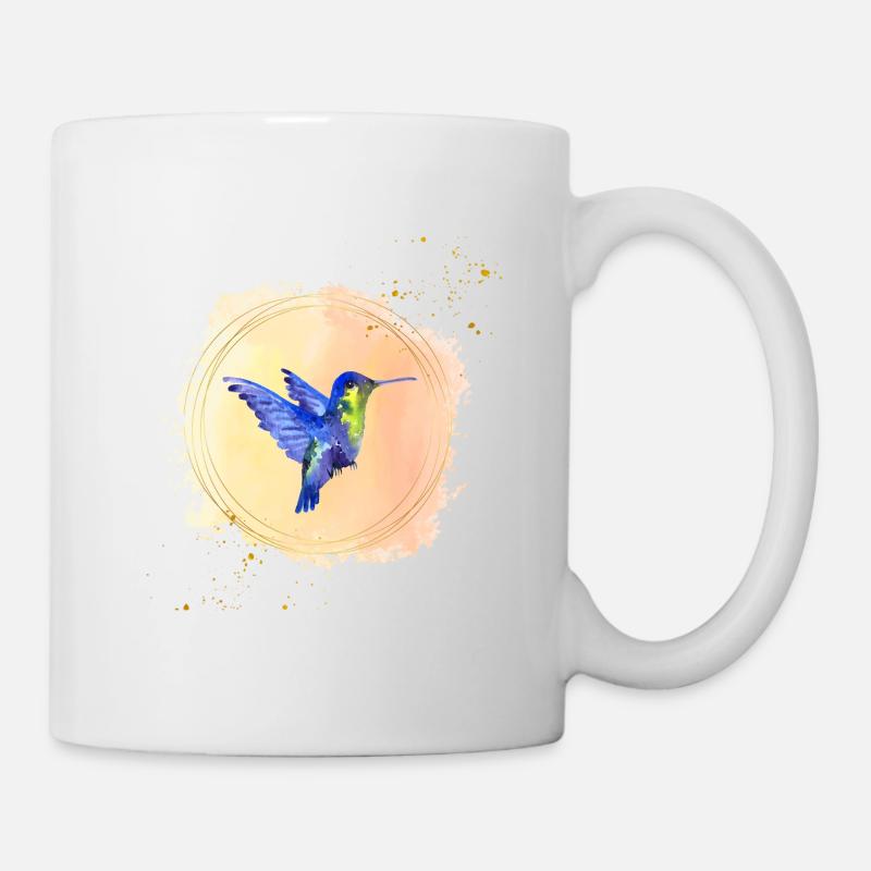 Kolibri Kunst - Tasse - Weiß