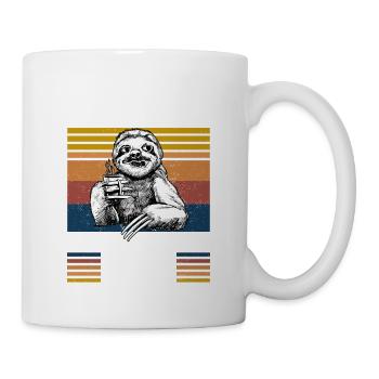 Faultier Geburtstag 1993 Geboren Jahrgang 1993 - Tasse - Weiß - Rechts