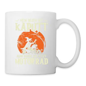Mon balai est cassé alors je conduis maintenant - Mug blanc - blanc - Droite