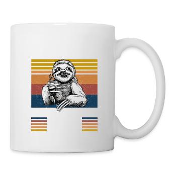 Faultier Geburtstag 1924 Geboren Jahrgang 1924 - Tasse - Weiß - Rechts