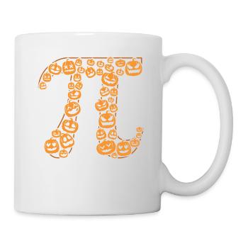 Pi symbol horde of pumpkin monsters - Mug - white - Right