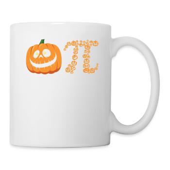 Pi-symbol Spooky Pumpkin Monsters - Mug - white - Right