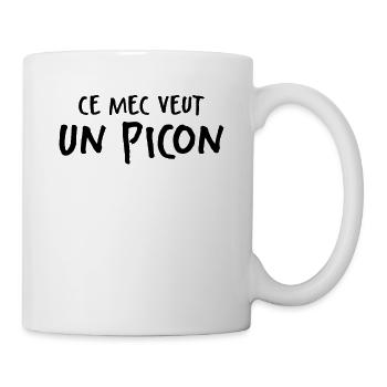 Ce Mec Veut Un Picon - Mug blanc - blanc - Droite