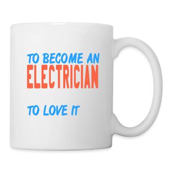 Skilled Enough To Become An Electrician Cool Retro - Mug - white - Right