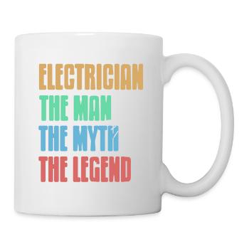 ELECTRICIAN The MAN The Myth The Legend Cool Retro - Mug - white - Right