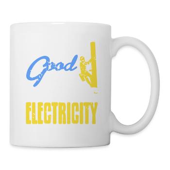 I Know I'm Good In Befriending Electricity Funny - Tasse - Weiß - Rechts