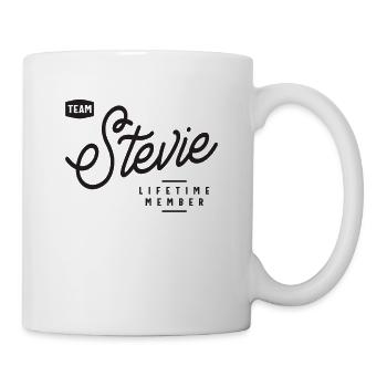 Team Stevie Lifetime Member Personalized Name - Mug - white - Right