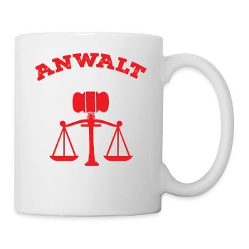 Beruf Rechtsanwalt! Juristen Jura Studenten Anwalt - Tasse - Weiß - Rechts