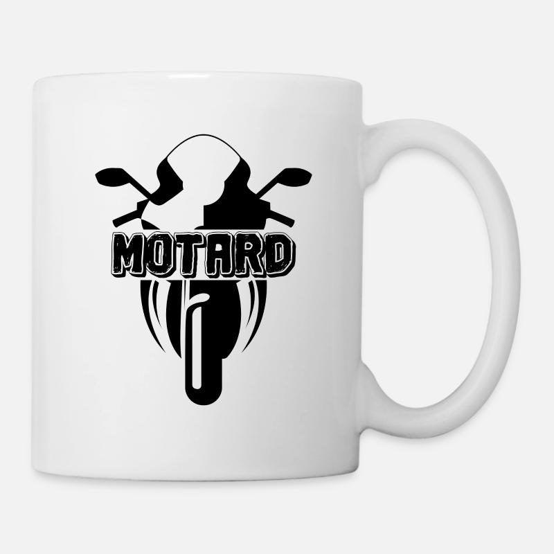 vieux motard que jamais - Mug blanc - blanc