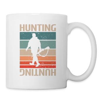 Classic Vintage Retro Hunting Hunter - Tasse - Weiß - Rechts