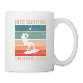 Rétro Vintage Classic Kite Surf Surf Surfer - Mug blanc - blanc - Droite