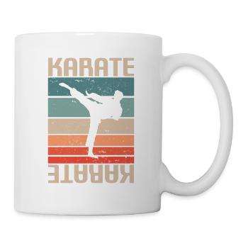 Karaté Karaté Classique Rétro Vintage - Mug blanc - blanc - Droite