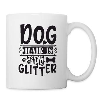 Hundehaare egal - Tasse - Weiß - Rechts