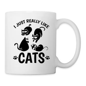 Amoureux des chats Propriétaire de chats Mignons Chats Ic - Mug blanc - blanc - Droite