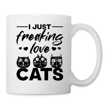 Amoureux des chats Propriétaire de chats Mignons Chats Ic - Mug blanc - blanc - Droite