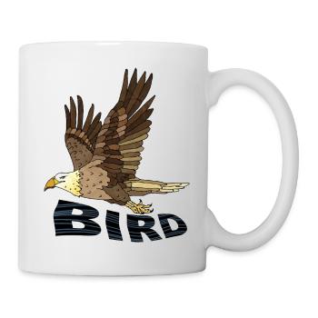 Oiseau - Mug blanc - blanc - Droite
