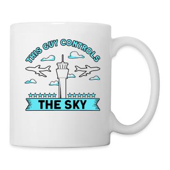 Contrôle de la circulation aérienne Contrôleur de la circulation aérienne Cadeau de l’aéroport - Mug blanc - blanc - Droite