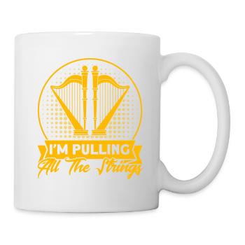 Harfenist Ich ziehe alle Saiten Geschenk - Tasse - Weiß - Rechts