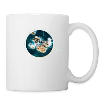 Tasse à café avec des rochers et la mer - café spécial - Mug blanc - blanc - Droite
