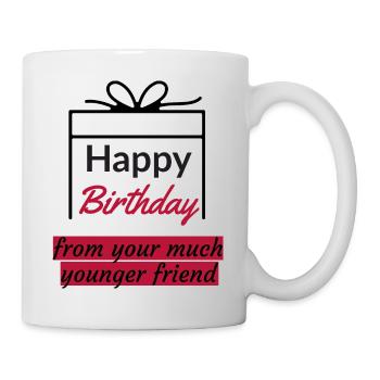 I love clothes / Happy Birthday Friend - Mug - white - Right