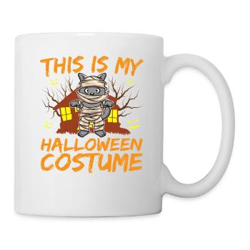 Animal effrayant et effrayant C’est mon costume d’Halloween - Mug blanc - blanc - Droite