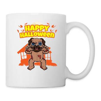 Happy Halloween Scary Funny Hallow's Eve Costume - Mug - white - Right