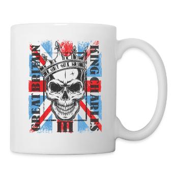 Crâne Roi Charles König Angleterre Monarque - Mug blanc - blanc - Droite