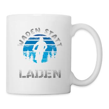 Waden statt Laden - Tasse - Weiß - Rechts