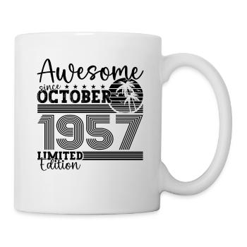 Großartig Oktober 1957 65. Geburtstag Geschenk - Tasse - Weiß - Rechts