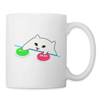 Schrödingers Katze - wähle Weise! - Tasse - Weiß - Rechts