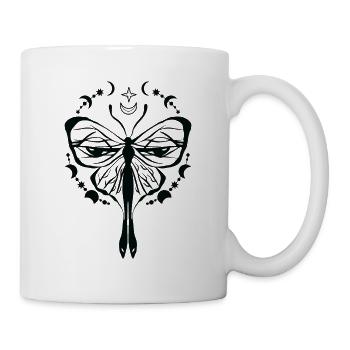 Himmlischer Schmetterling Mystischer - Tasse - Weiß - Rechts