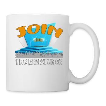 Rejoignez la résistance ! - Mug blanc - blanc - Droite