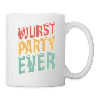 Oktober. Bayern. München. Wurst Party Ever. - Tasse - Weiß - Rechts