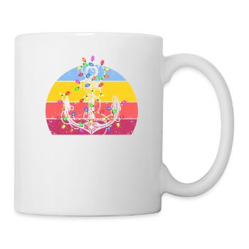 Lumières de Noël Croisière nautique - Mug blanc - blanc - Droite